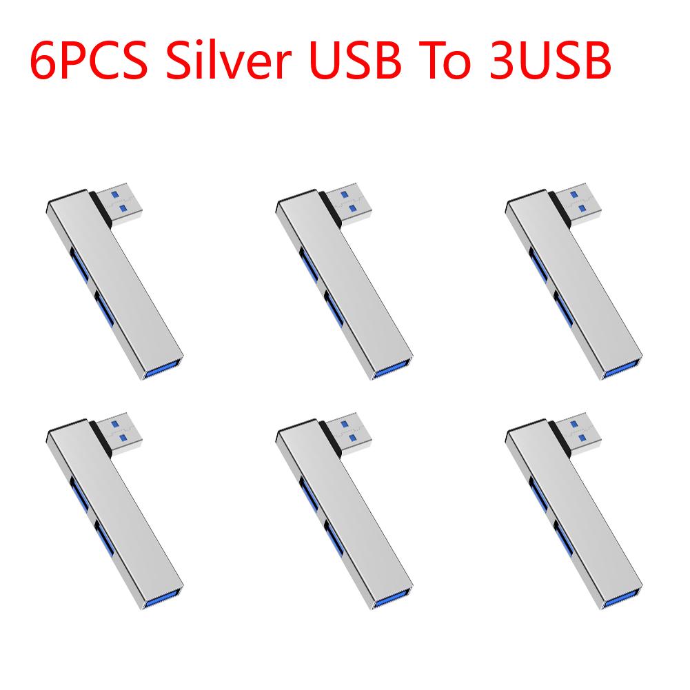 3 In 1 USB Splitter Hub Speed 5.0Gbps 3 Port USB Docking Station OTG USB 3.0/Type-C 3.0 To 3 USB for PC Laptop Notebook