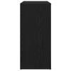 Sideboard in Black Oak Look 80 x 33 x 70 cm Particleboard