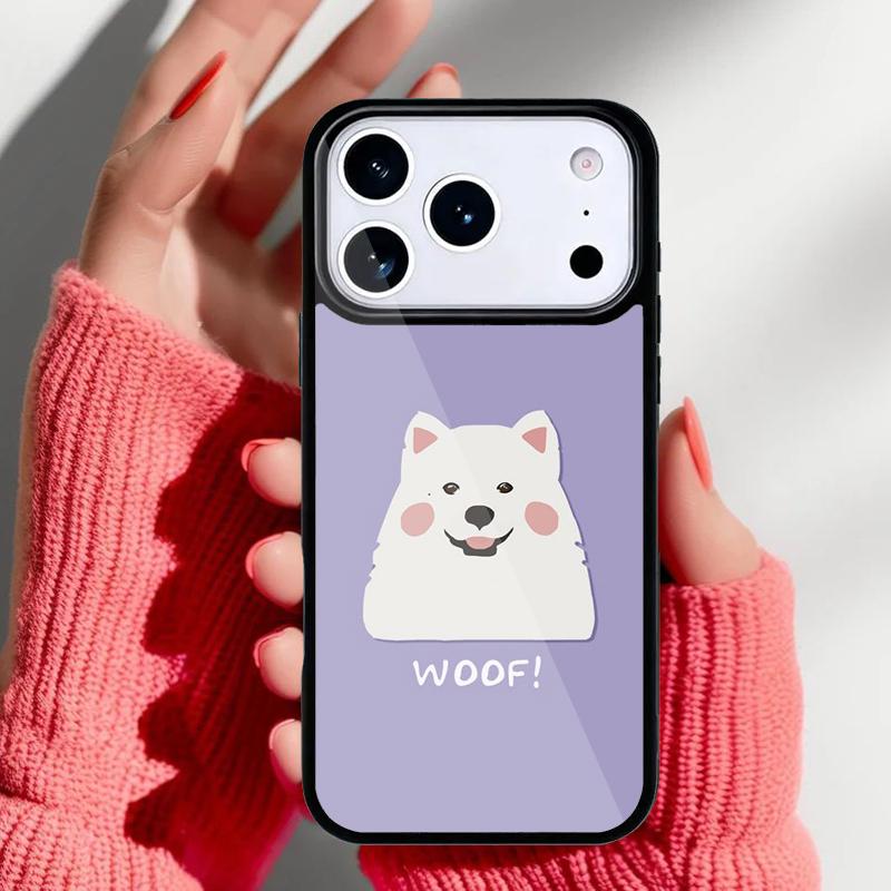 Samoyed Puppy Phone Case for iPhone 17 Air 16e 15 14 13 Pro Max Back Cover for 12 11 Pro Coque