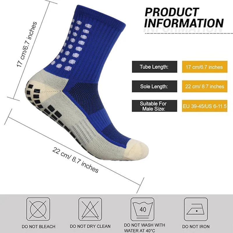 Neue Fußballsocken für Herren Outdoor-Sport Greifsocken Silikon Anti-Rutsch-Socken Fußball Basketball Sportsocken
