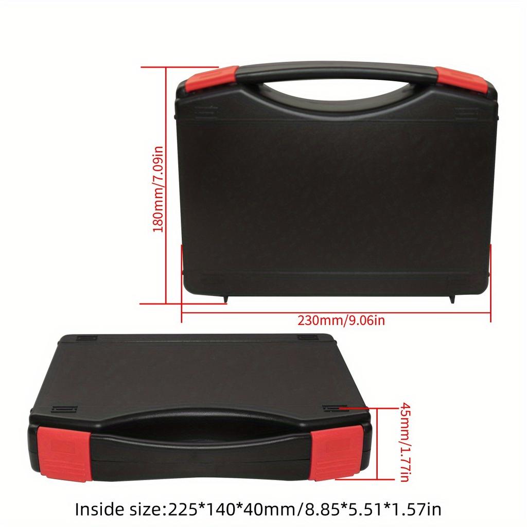 1PC Portable Multifunction Hardware Tool Box – Lightweight Plastic Storage Case for Instruments,Outdoor & Indoor Use