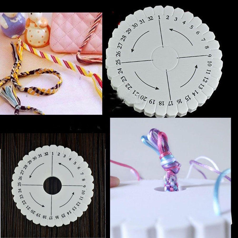 2PCS Disc/Disk 100mmx10mm DIY Braiding Plate Round Kumihimo Jewelry Desgin Board Disc Disk Tray