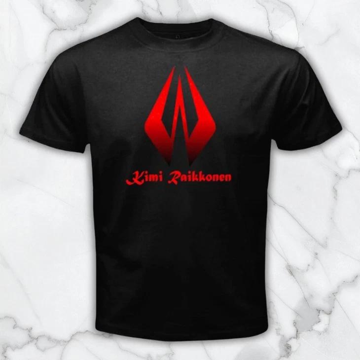 Kimi Raikkonen Famous Racer Men's Black Graphic T Shirt Freeships