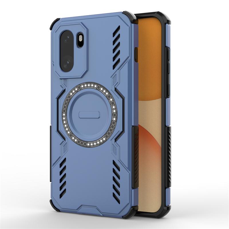 

Для чохла OnePlus Ace 6 Для OnePlus Ace 6 Протиударний Броньований Магнітна Адсорбція Бездротова Зарядка Задня Кришка Для чохла OnePlus Ace 6 OnePlus Ace 6T синій