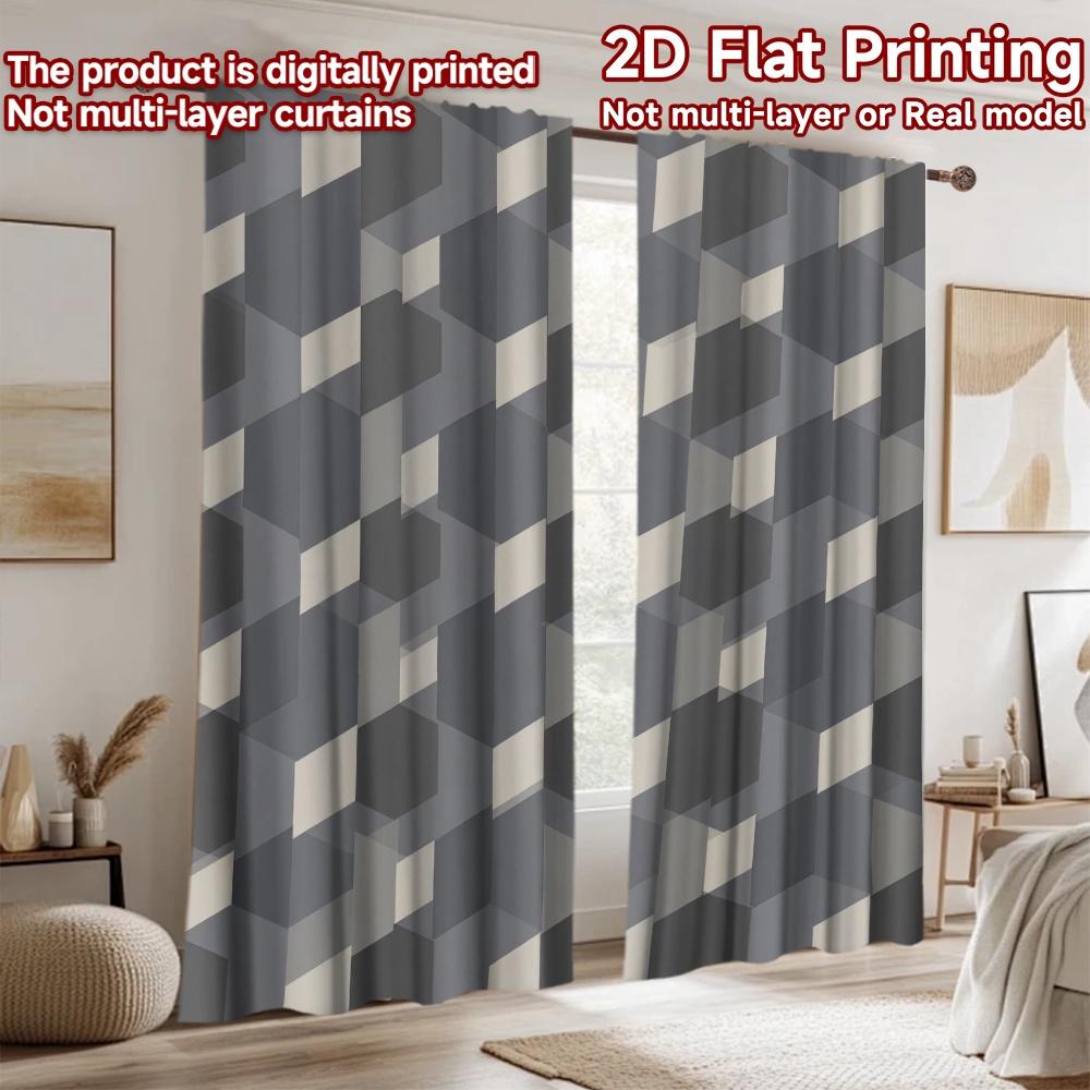 2D flat Photography Backdrop Popular Background Banner Geometric Blue Cubes 100% Polyester Party & Holiday Decor Perfect for
