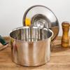 Edelstahl-Rührschüssel mit Deckel, verdickt, tief, Mehrzweck-Kochgeschirr zum Würzen, Aufschlagen, Aufbewahren, rostfrei, unverzichtbares Küchenwerkzeug für Zuhause