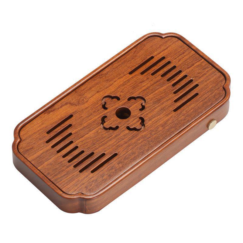 Karin Solid Wood One-Person Tea Tray 2025 – Small Household Dry Brew Stand
