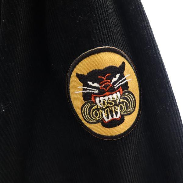 LOST CONTROL Corduroy Jacket 2 Black Leather Collar Men's Used