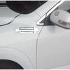 1 Paar Auto Motorhaube Seitenlüftung Luftstrom Spoiler Racing Lufteinlass Kühlergrill Zierleiste Kanal Chrom Schwarz Aufkleber Außenzubehör Dekorativ