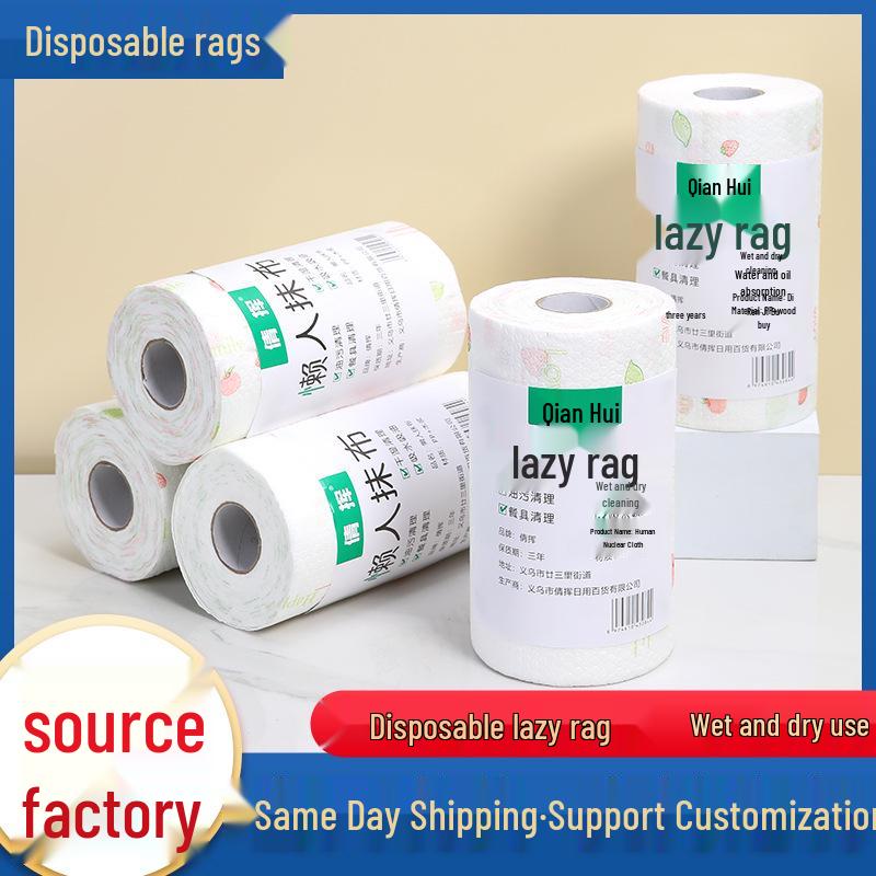 Multi-Use Thickened Kitchen Rags: Washable, Printed, Non-Stick, Dry & Wet Cleaning Pads