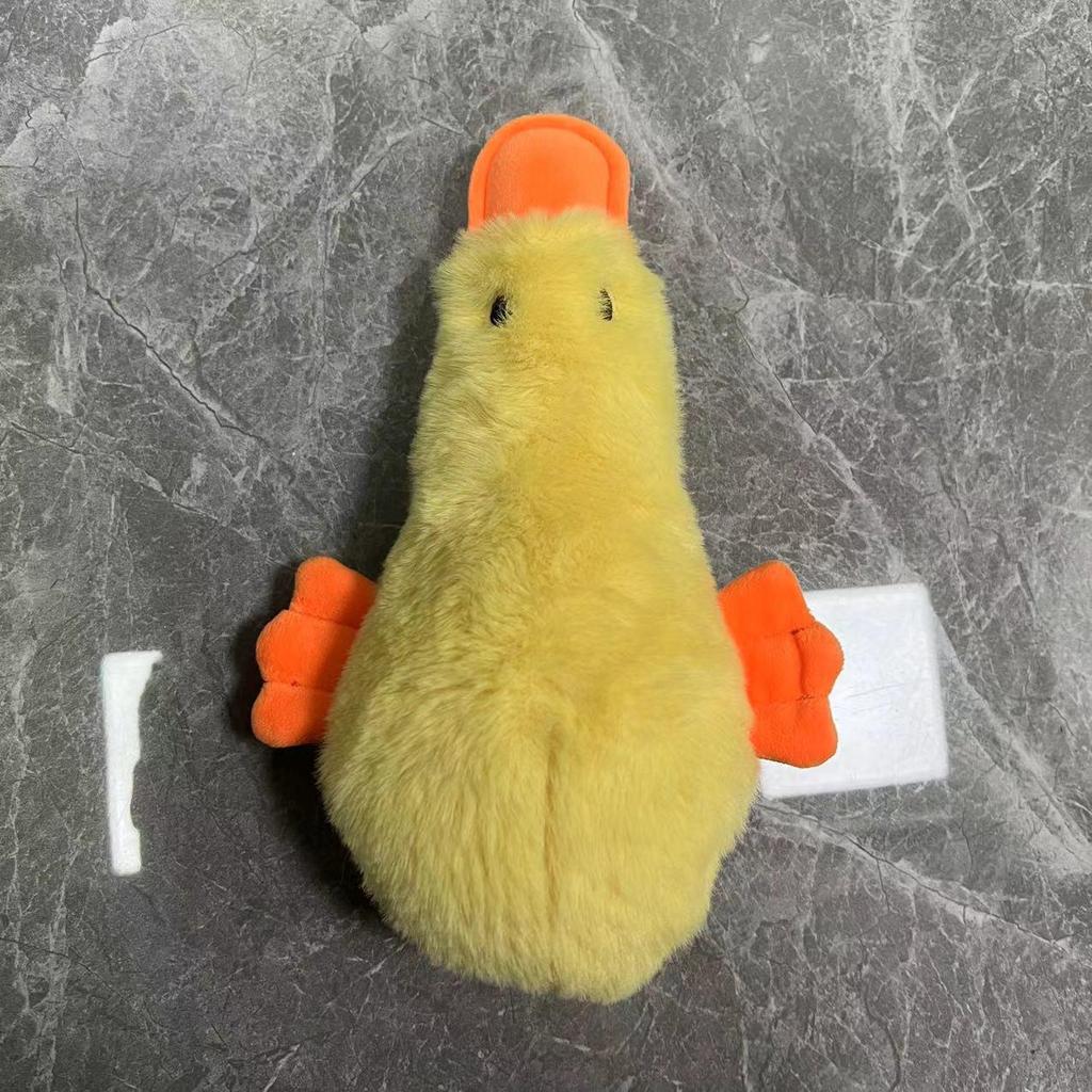 New Chew-Resistant Plush Duck Toy for Dogs - Interactive Teething Puzzle & Sound Toy for Pets