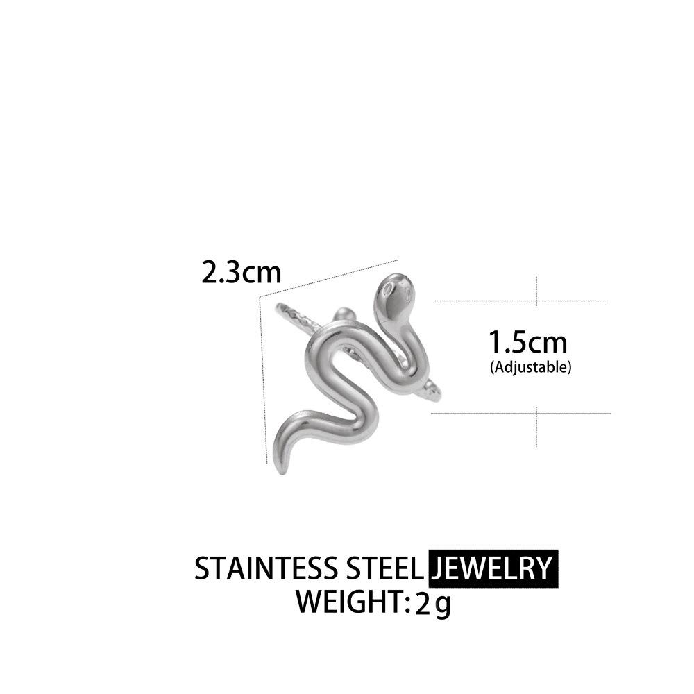

Minimalist Snake Ring: Women s Stainless Steel Screw Design, Hot-Selling, Non-Fading, Unique Style.