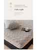 Thick Warm Jacquard Mattress Protector - Solid Color, Full-Coverage for Autumn/Winter
