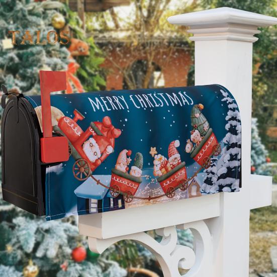 Vánoční obal na poštovní schránku Zimní Santa Xmas Tree Gnome Poštovní obaly Slavnostní sváteční výzdoba poštovní schránky Domácí kancelář Party dekorace