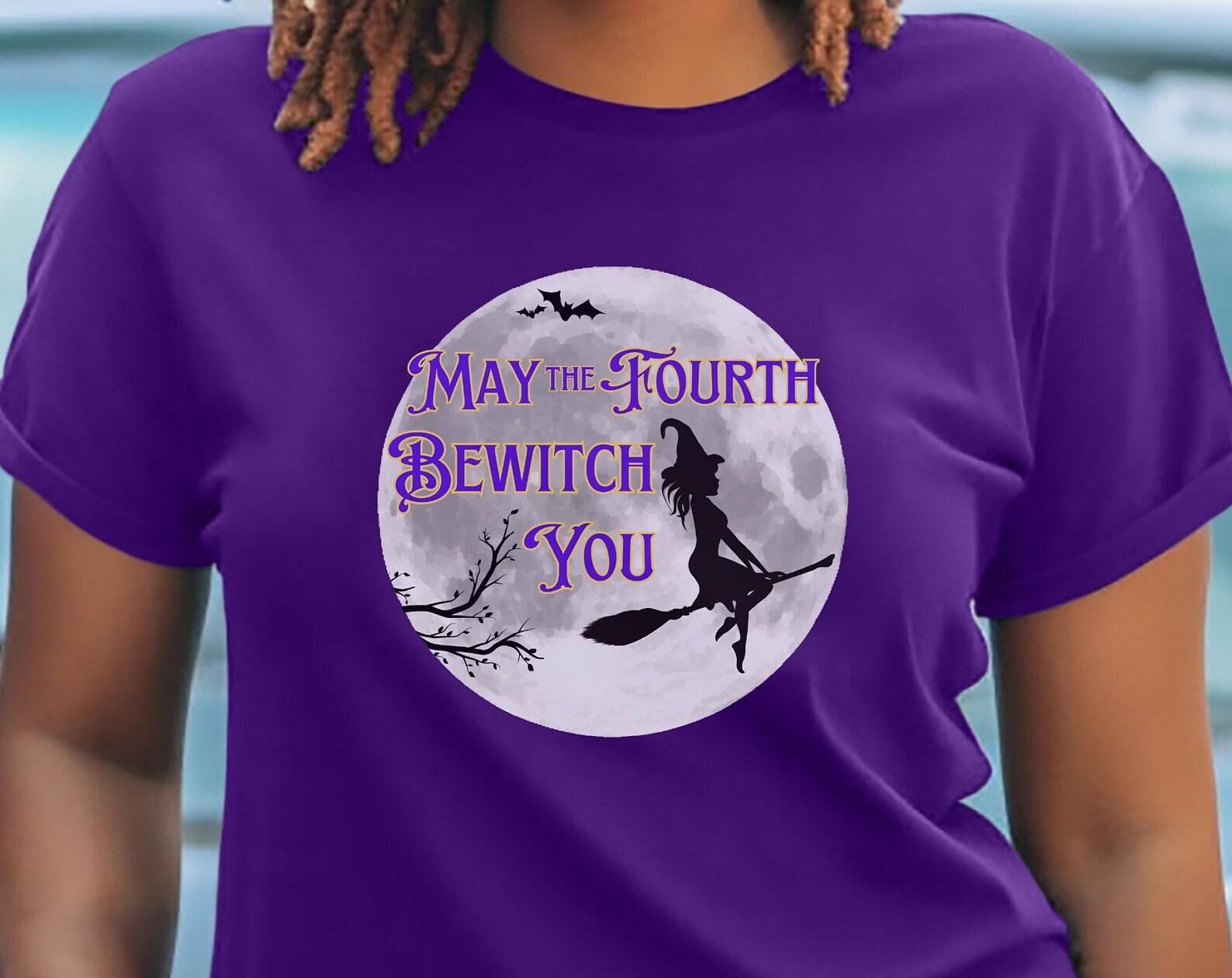 May the 4th Bewitch You Cute Witchy T-Shirt May the Fourth Witch Tee Unisex Jersey Short Sleeve XL