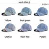 Vintage Distressed Denim Baseball Cap With Sun Protection For Casual Wear