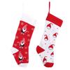 Christmas Knitted Christmas Stockings Red And White Old Man Gift Bag Christmas Tree Pendant Children'S Gift Candy Bag