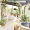Copper Wind Chimes, Temple Wind Chime with 3 Bells, Wind Chimes for Home Yard Outdoor Decoration