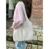 Literary Retro Knitting Bag Large Capacity Knitting Bag Twist Handbag Tote Bag Crossbody Bag Senior Ladies Bag