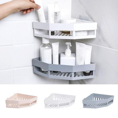 Punch-Free Corner Drain Regale Badezimmer-Aufbewahrungsregal