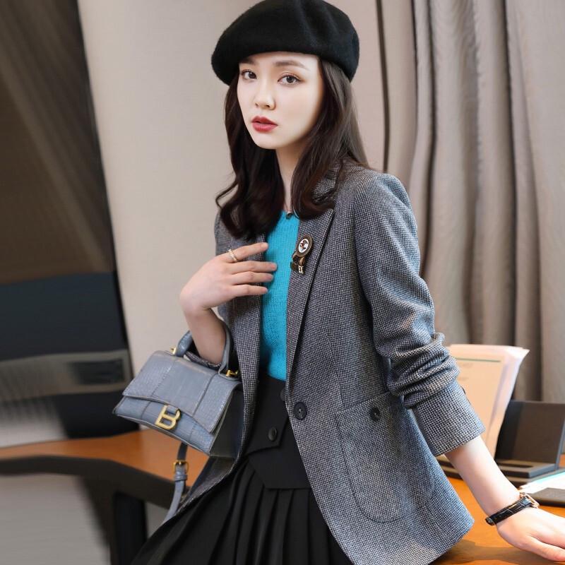 Tluoman Women's Spring Autumn Versatile Blazer