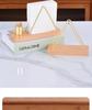 Walnut Wood Napkin Holder - Round & Square Solid Wood Stand for Dining Table
