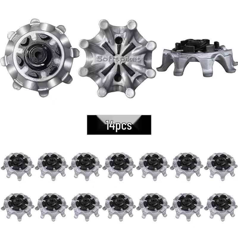 

Junding Camp 14-Piece Gray Golf Shoe Spikes