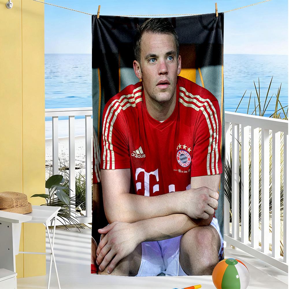 Bayern Munich Beach Towel Soft Durable Quick-Dry Comfortable Lightweight Portable for Swimming,Beach,Camping, Travel, Beach Accessories,Gym
