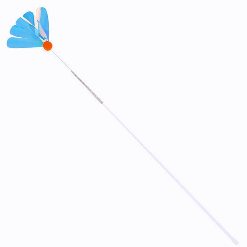 Cat Toys Feather Interactive Cat Toy Spring Stick Cats Toys with Bell Detachable Long Handle Cats Teaser Stick Toy Pet Supplies