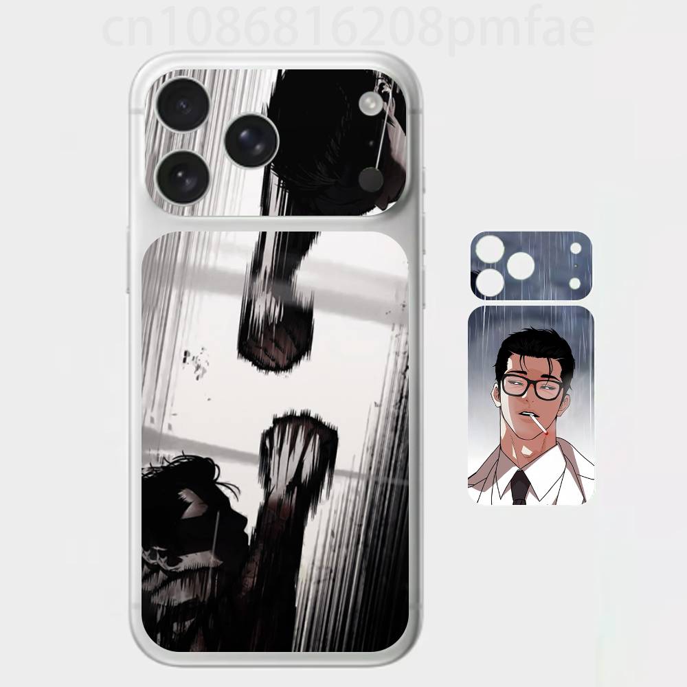 

Горячие Комиксы L-Lookism 3D Наклейка на весь корпус для iPhone 17/Pro/Pro Max Цветная Задняя Защитная Наклейка iPhone17pro