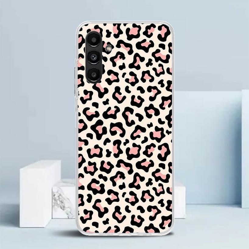 Leopard Print Phone Case For Samsung Galaxy A17 A37 A57 A16 A15 A14 A13 A56 A55 A54 A53 A36 A35 A34 A33 A26 A25 A24 A23 Galaxy A