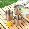 304 Stainless Steel Foldable Camping Mug - Portable Mountaineering Coffee Cup