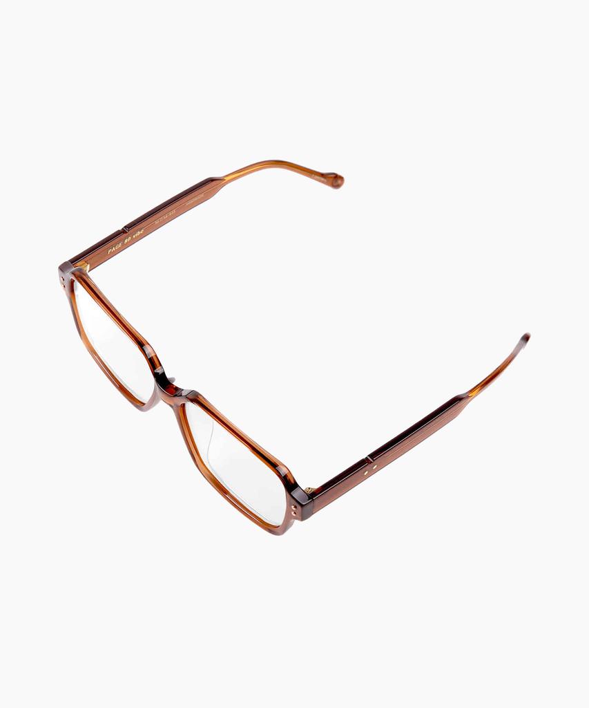 Seupeulingseuteulingseu Retro Square Shape Glasses Page 80 [T Brown]