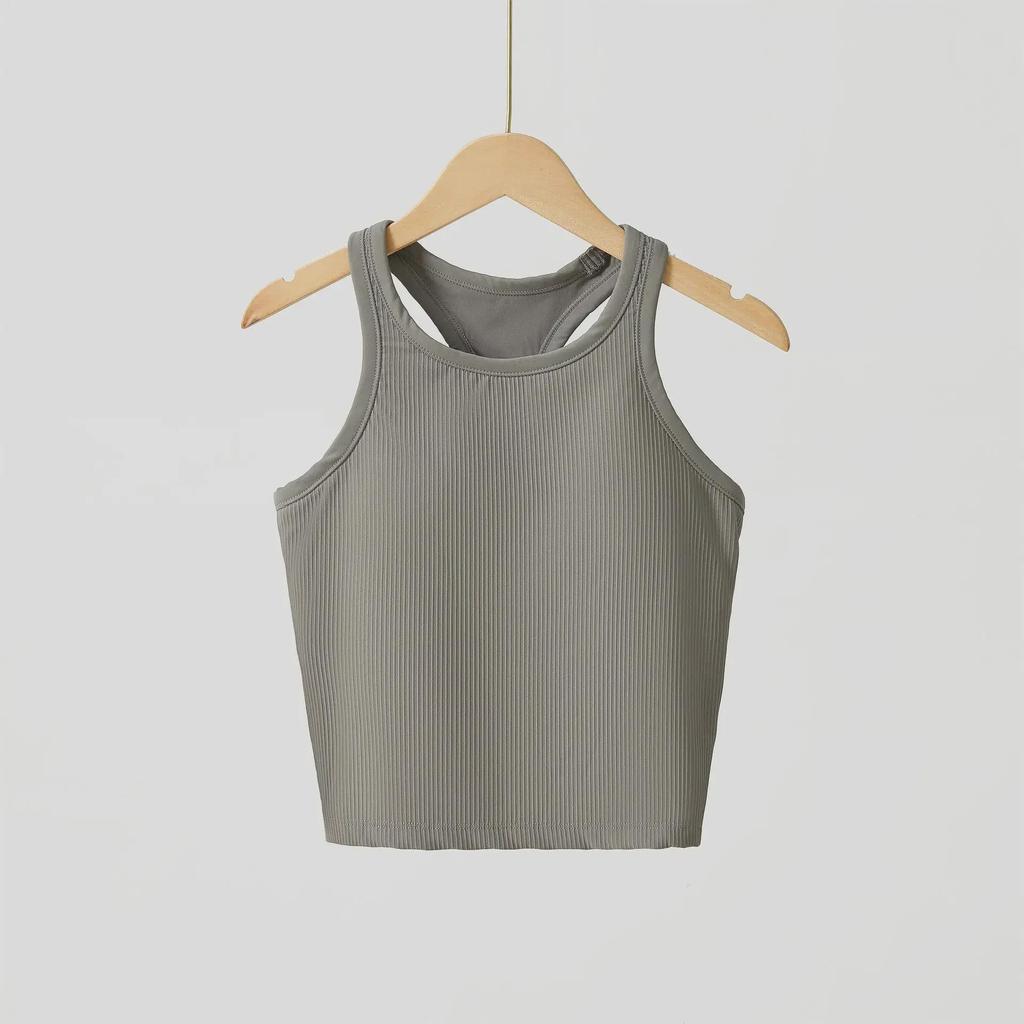 Women's Original Ebb Yoga Vest: I-Shaped Quick-Dry Sportswear with Chest Pad for Running and Fitness
