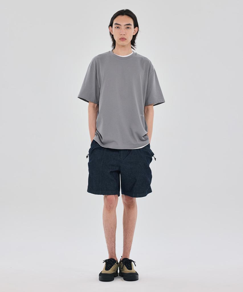 Hellinogseuweeo Magic Hours Logo Short Sleeve T-Shirt_Grey
