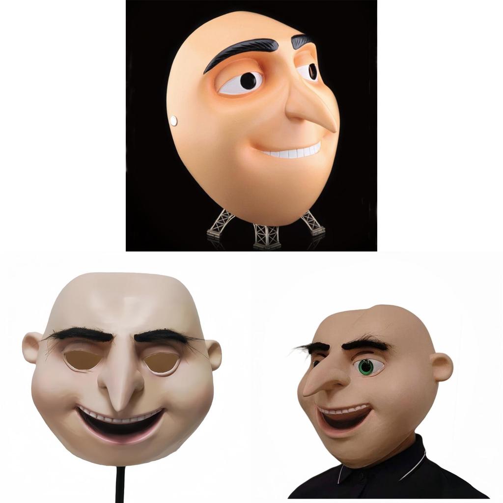 Despicable Me Gru Mask Resin Cosplay Prop For Halloween And Costume Parties