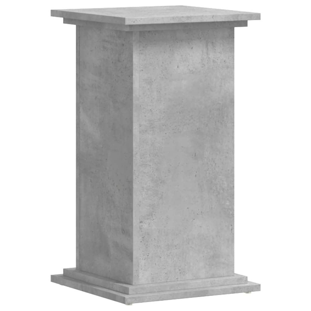 Plant Stand Concrete Grey 33 x 33 x 60 cm Wood Based Material