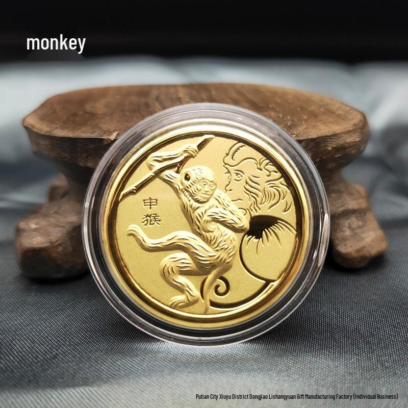 

Twelve Zodiac Gold Coin Red Envelope Set - Commemorative and Gift Collection