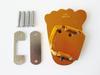 Foot-shaped pedal cover universal gold 16-4701G