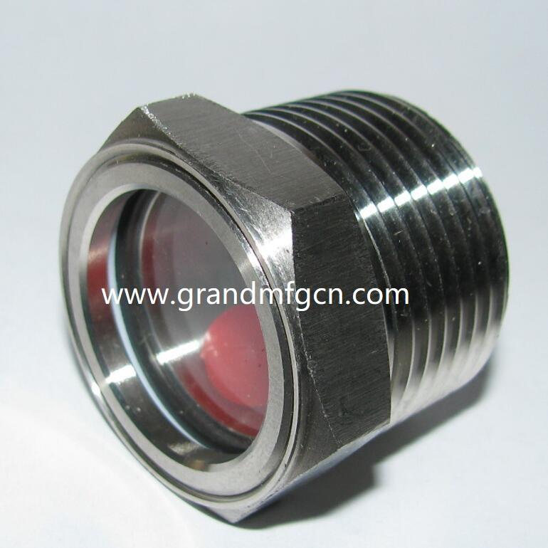 1-1/4"-11.5 NPT 304 Stainless Steel Oil Sight Glass,Viewports,Level Window For Air Compressor Gearbox Vacuum Pump