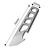 55mm Bottle Opener Multipurpose Keychain Pendant Wrench Mini Pry Bar  Key Holder