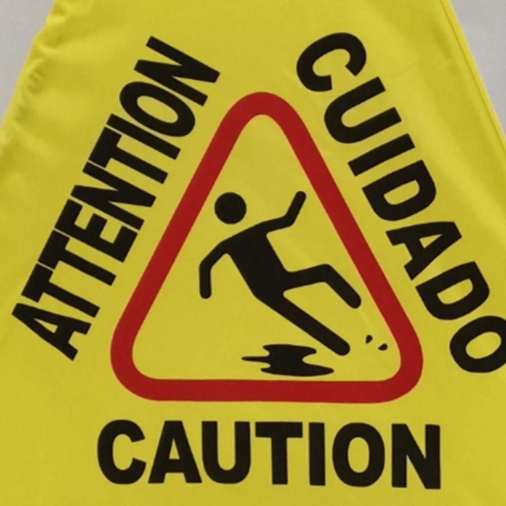 Faltbares Nasses Schild Dreieckiger Kegel Pop-Up Warnschild Sicherheitswarnung