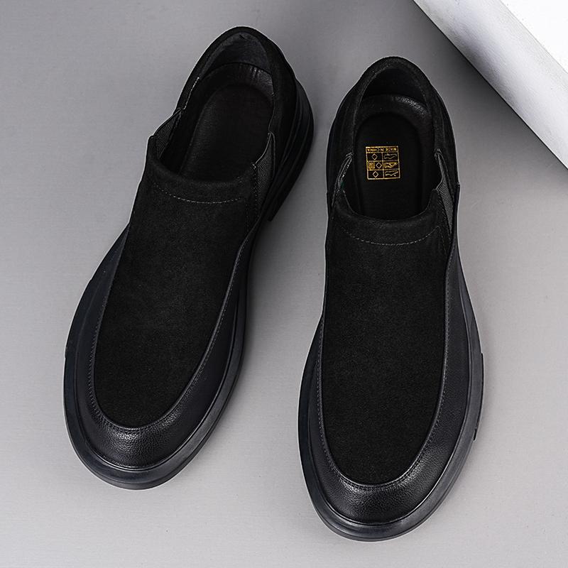 Hot-selling Loafers Handmade PU Leather Mens Casual Shoes Outdoor Slip on Flats Business Moccasins Non-Slip Male Walking Shoes