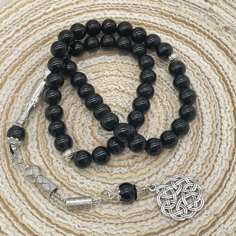 Prayer Rosary Bracelet Islamic Prayer Beads Handchain with Tassels for Muslims