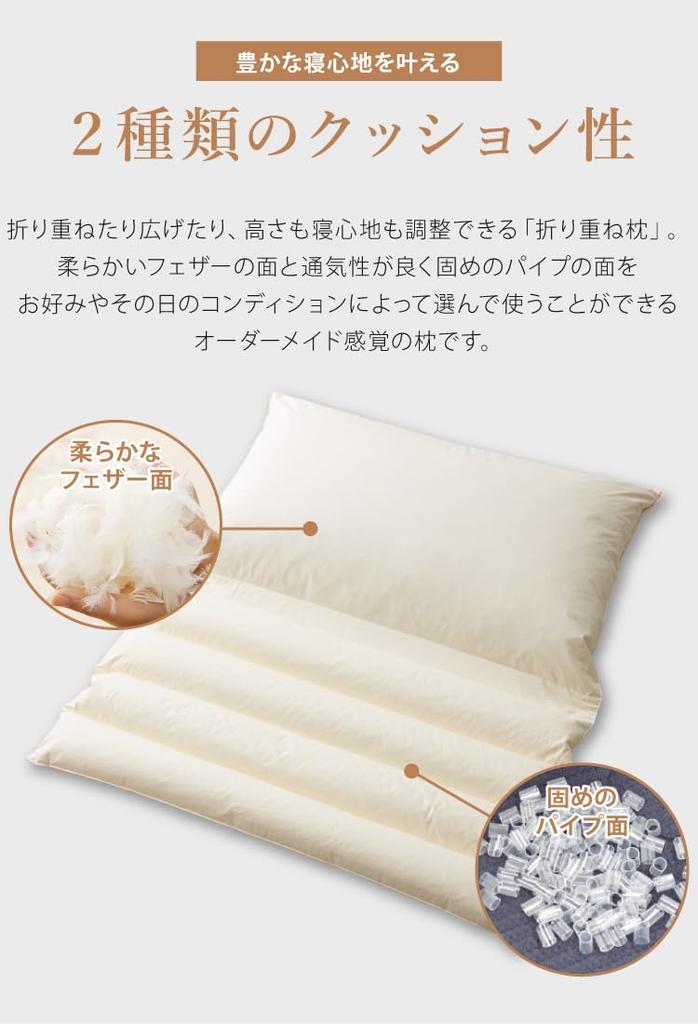 Maruhachi Mawata, Doctor of Medicine Recommended, Official Manufacturer, Foldable Pillow with Cover, Ideal for Hotels and Inns, Relieves Shoulder and