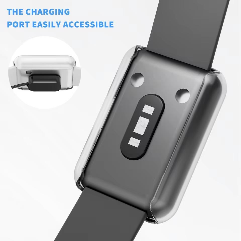 Vollständige Schutzhülle für Samsung Galaxy Watch Fit 3 Weiche TPU Beschichtete Stoßstange Rundum Uhrenschutzschale Abdeckungen