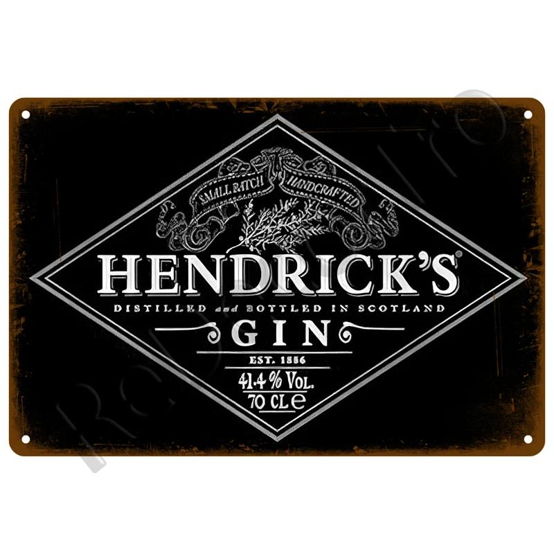 Tin Sign Home Decor Rum Brand Vintage Cold Beer Drink Wine Metal Sign Funny Poster For Bar Pub Club Man Cave Wall Decoration Art