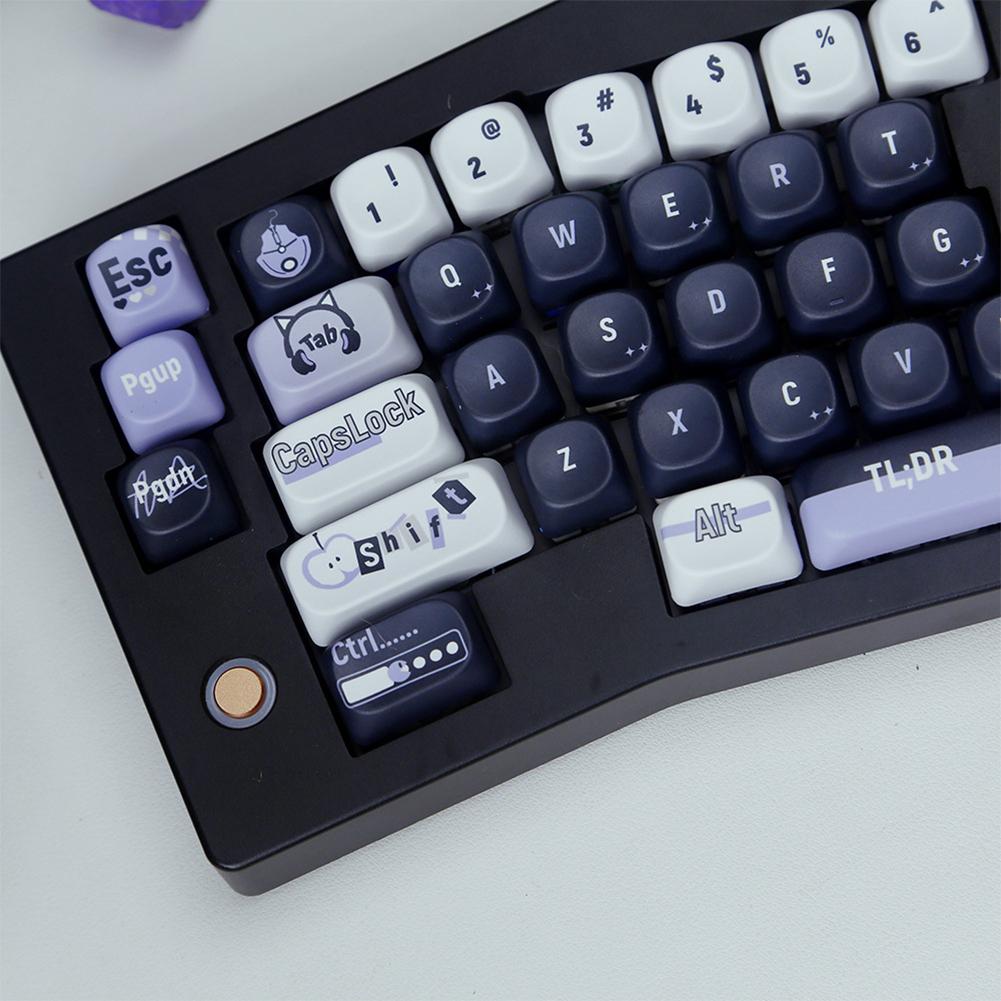 131 Keys PBT Keycaps Set Mechanical Keyboard Keycaps for 60 65 75 100 Percent Mechanical Keyboard