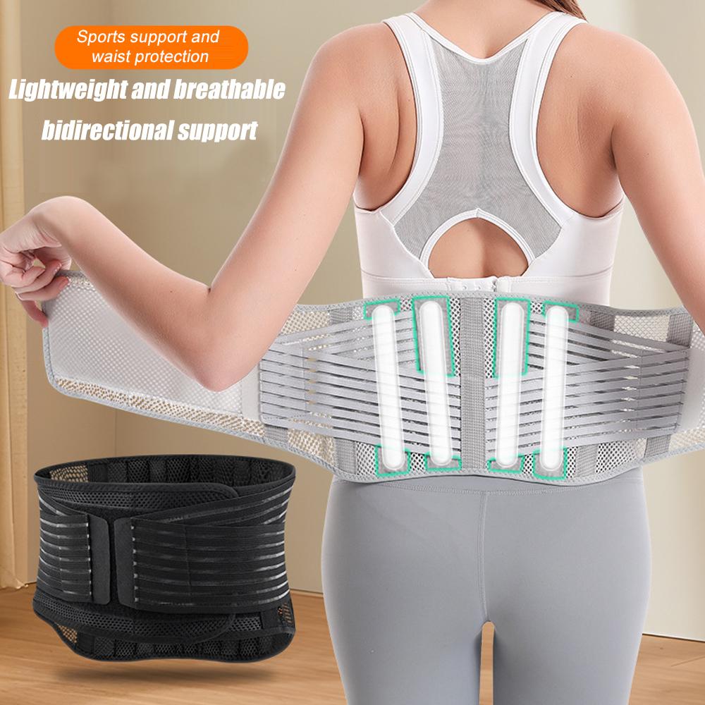 Support Dorsal Pour un Soutien Optimal et un Soulagement de la Douleur - Ceinture de Compression Réglable pour la Stabilité Lombaire, Support Lombaire Respirant