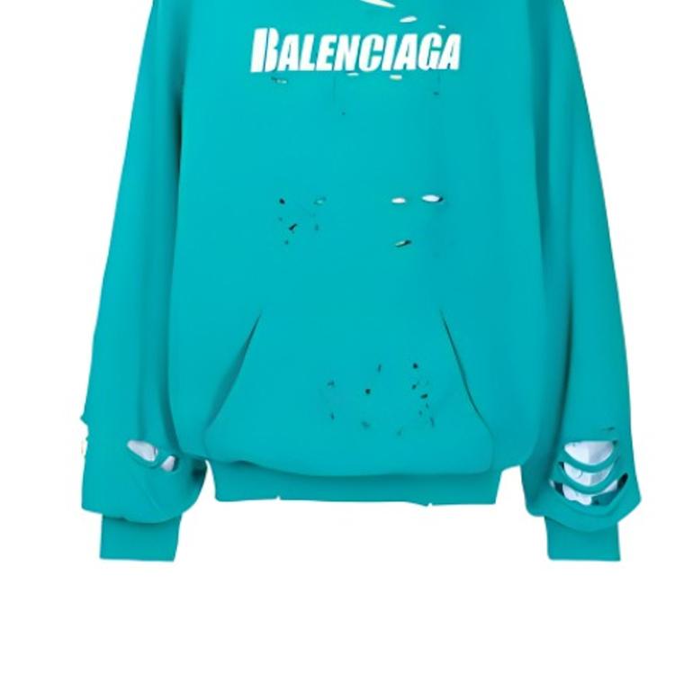 Balenciaga Caps Destroyed Hoodie 659403TKVB64661